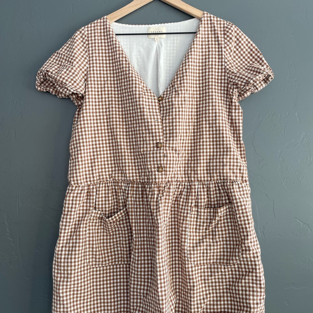 sezane baby doll dress